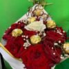 Bouquet Gourmand Roses Rouges & Rocher