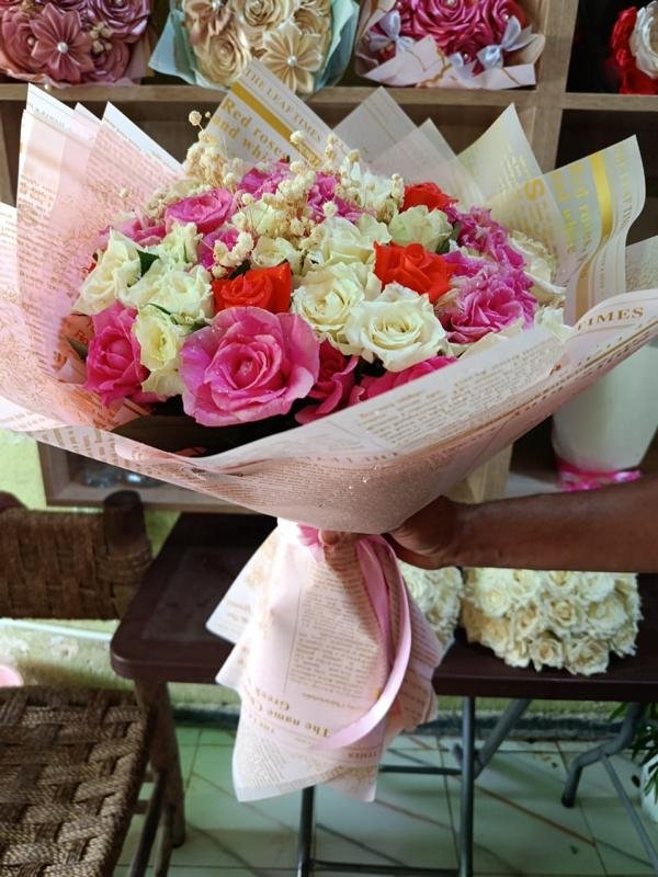 Bouquet Éclat de Joie Rose & Corail